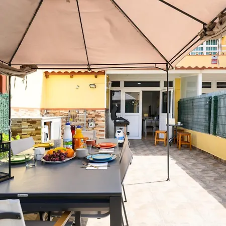 With Terrace Bbq Pool In Maspalomas (Gran Canaria)